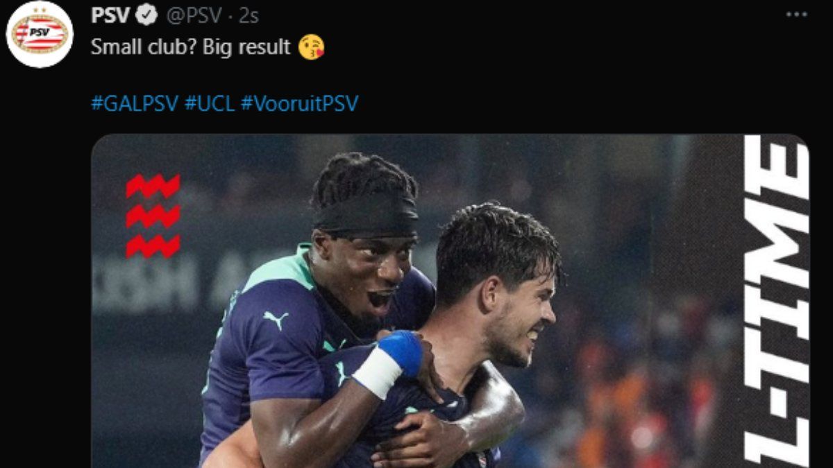 PSV'den Galatasaray taraftarına gönderme: Küçük kulüp