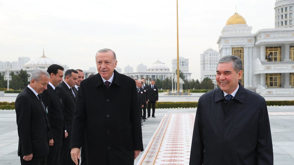 Cumhurbaşkanı Erdoğan, Türkmenistan'da