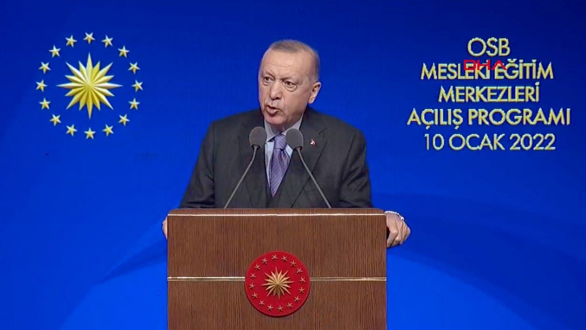 Cumhurbaşkanı Erdoğan, Mesleki Eğitim Merkezleri açılışına katıldı
