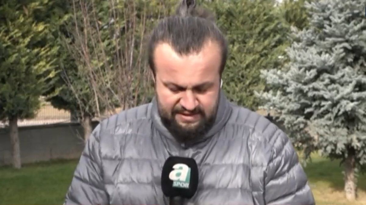 Muhabir, Ahmet Çalık'ın kaza haberini gözyaşları içinde verdi