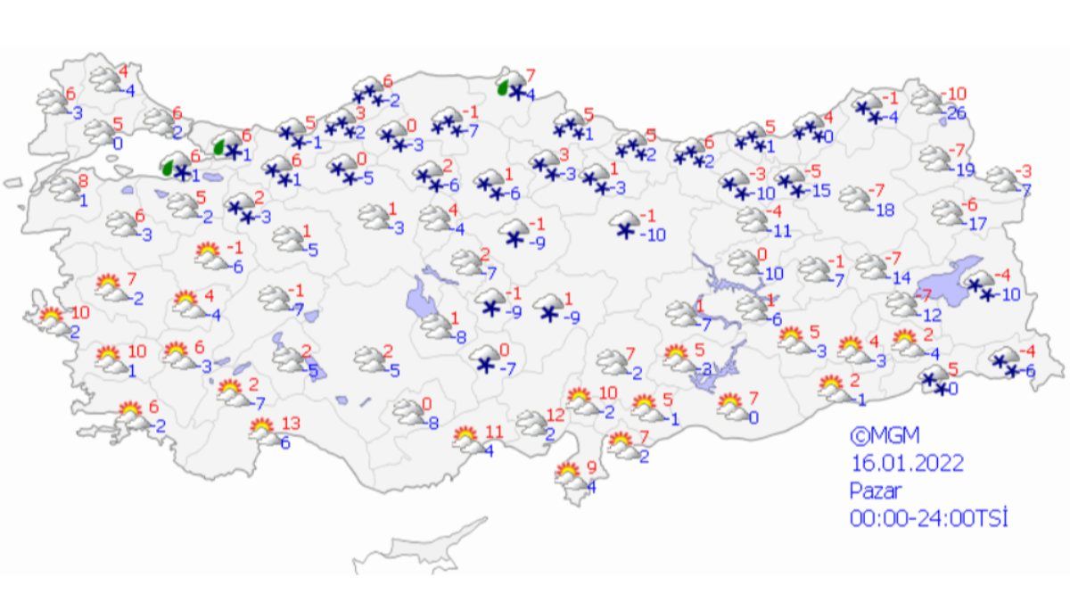 Meteoroloji'den 5 günlük hava raporu
