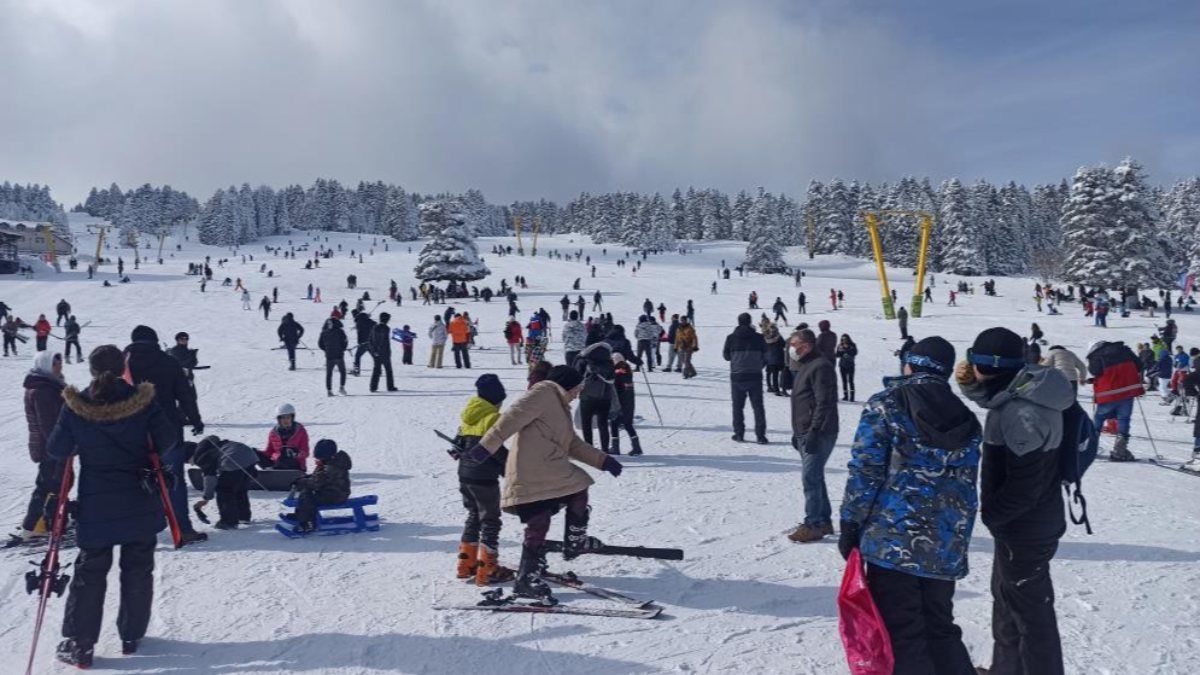 Uludağ'a ziyaretçi akını