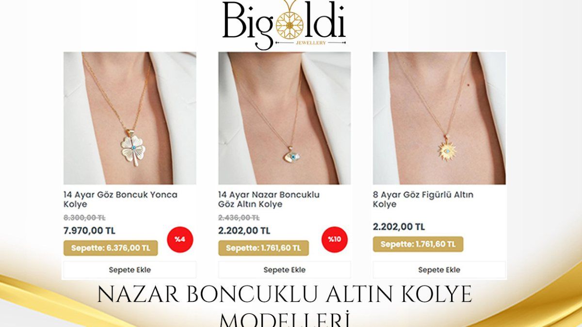 Son Koleksiyon Altın Kolye Ve Altın Bileklik Modelleri Ve Fiyatları Bigoldi.com’da