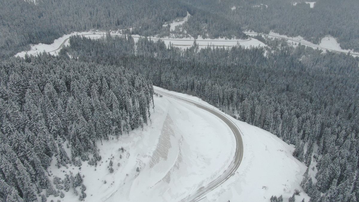 Çankırı’daki Ilgaz Dağı'ndan kar manzaraları