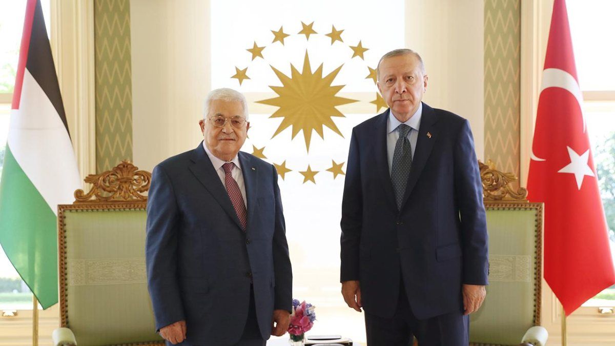 Cumhurbaşkanı Erdoğan, Filistin Devlet Başkanı Abbas'la görüştü