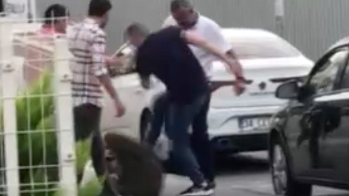 Büyükçekmece'de hırsızlık şüphelisine meydan dayağı kamerada