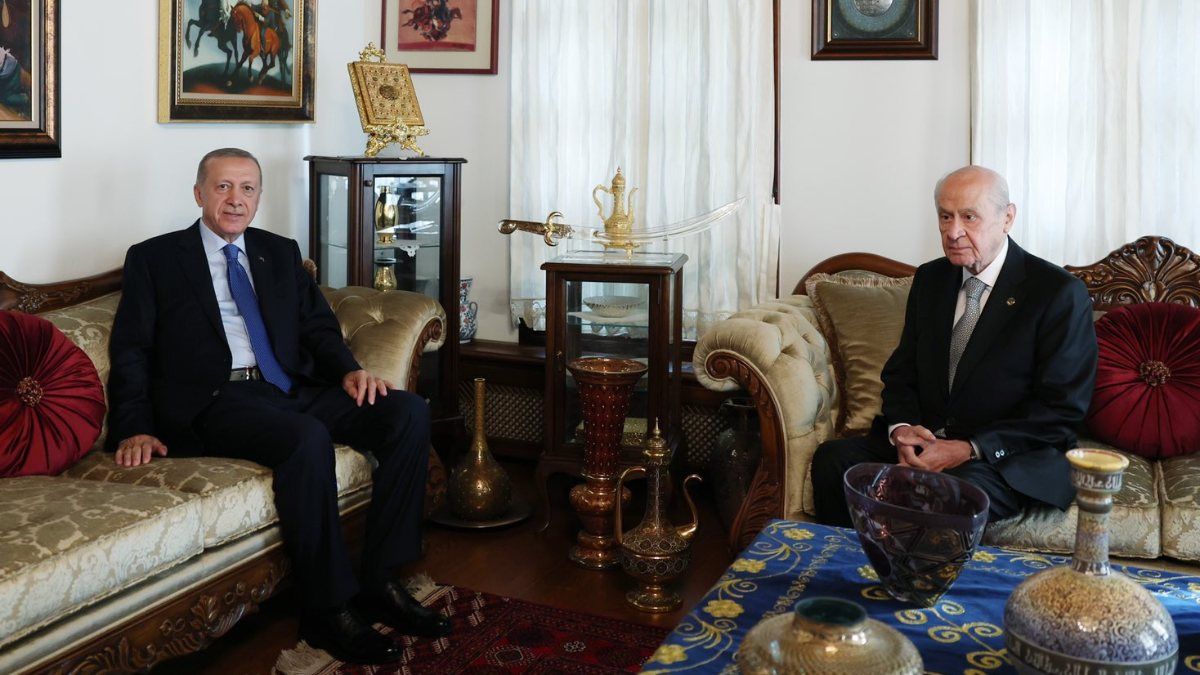 Ankara'da Erdoğan - Bahçeli görüşmesi
