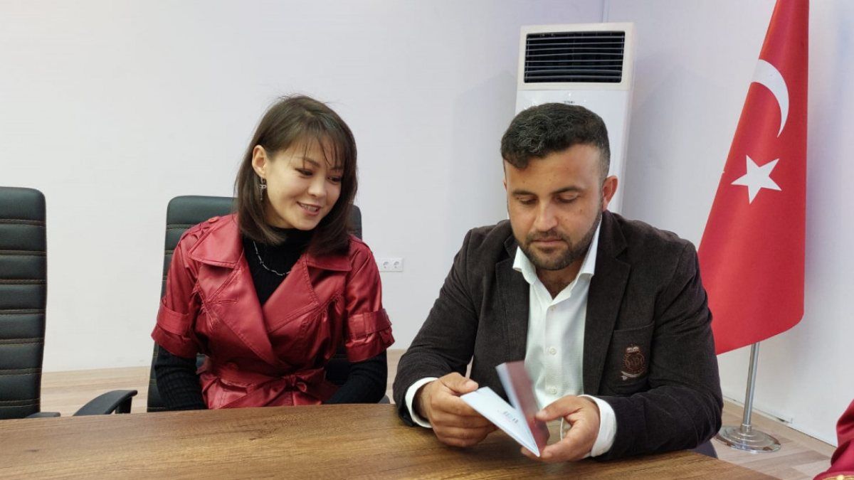 Kazakistan'dan Osmaniye'ye gelin geldi