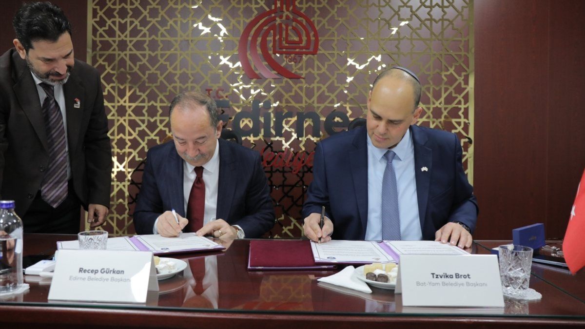 Edirne Belediyesi, İsrailli Bat-Yam Belediyesi ile kardeş oldu