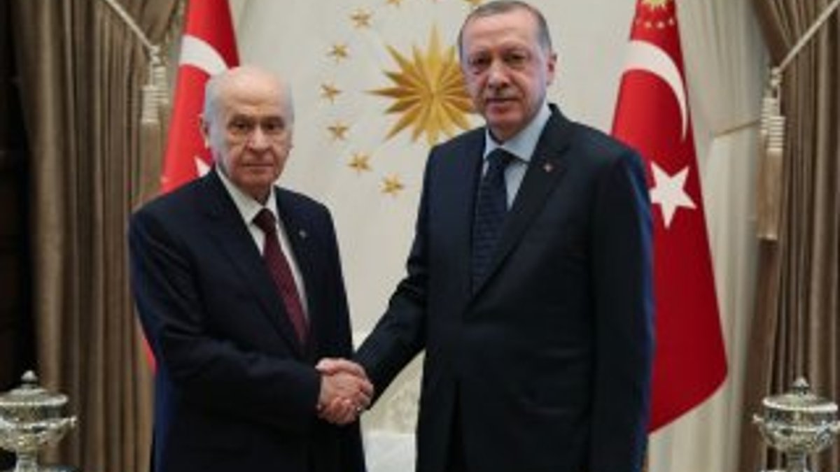 Cumhurbaşkanı Erdoğan, Bahçeli ile görüştü