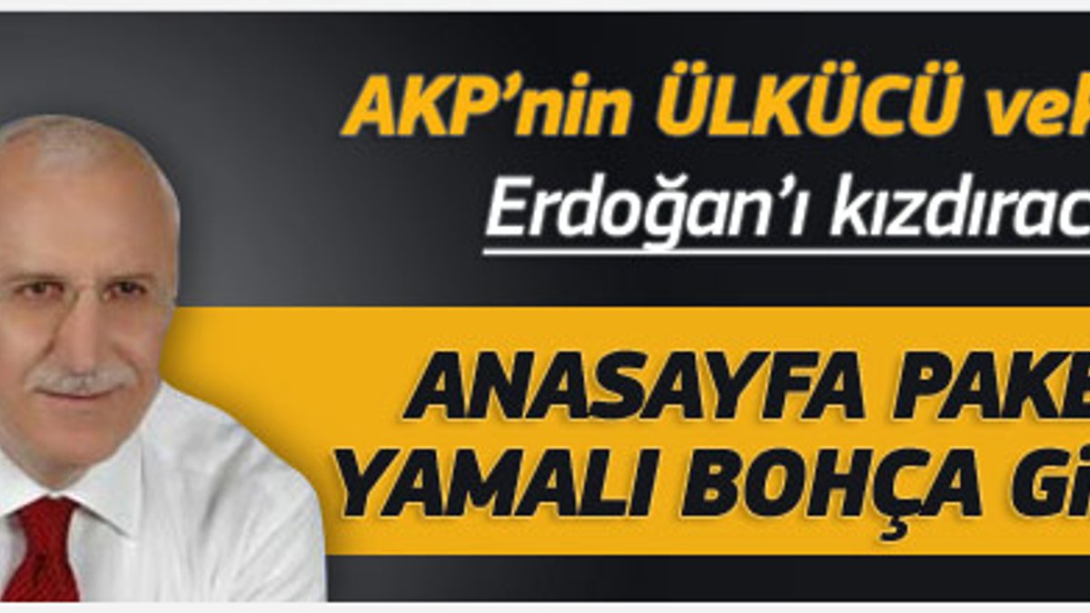 AKP'li Özcan Erdoğan'ı kızdıracak