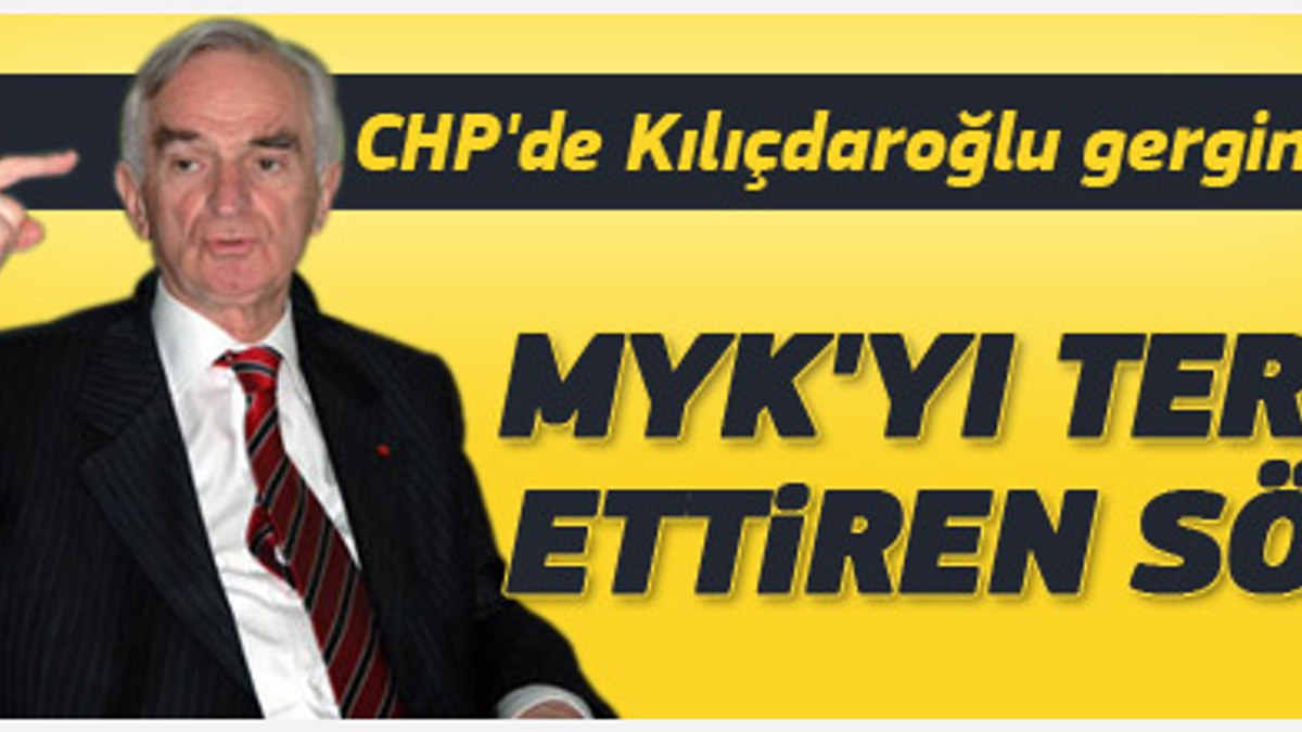 Önder Sav CHP MYK'yı terk etti