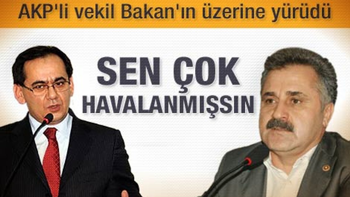 AKP'li vekil Bakan'ın üzerine yürüdü iddiası