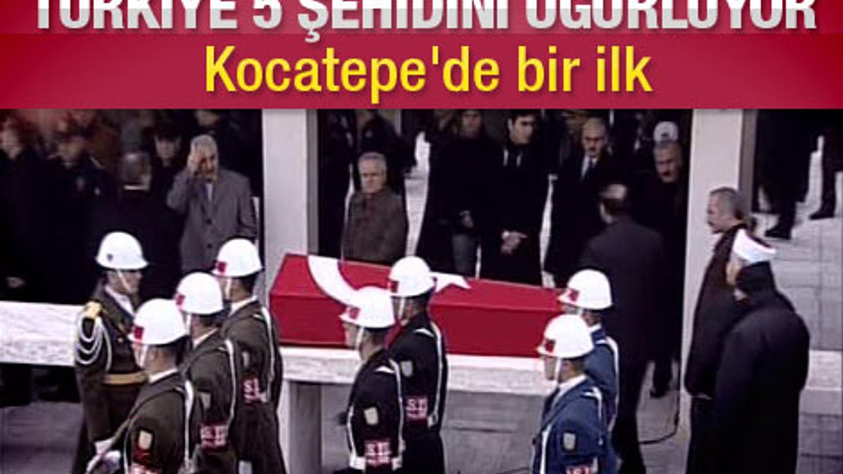 Şehit pilota cenaze töreni