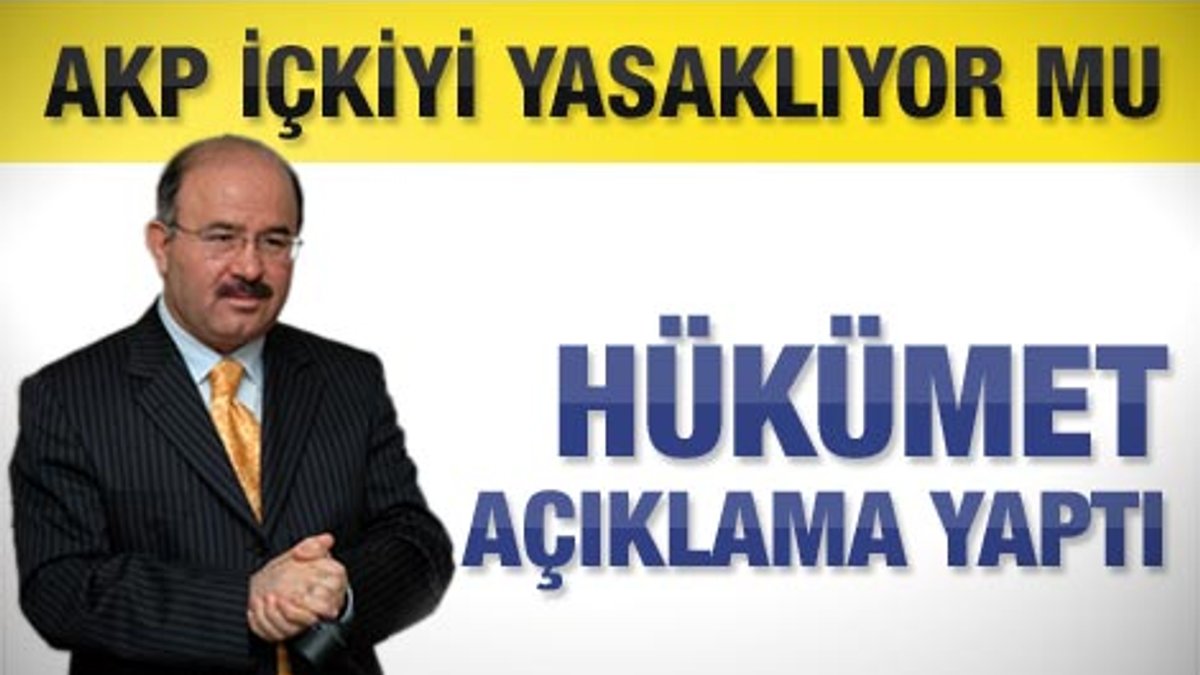 AKP'den içki açıklaması