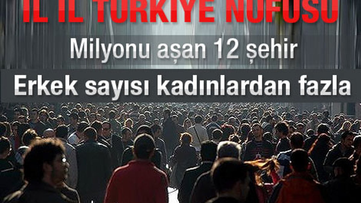 İşte Türkiye'nin son nüfus rakamları