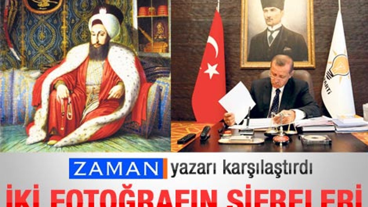 Erdoğan ve 3. Selim resimlerinin karşılaştırılması