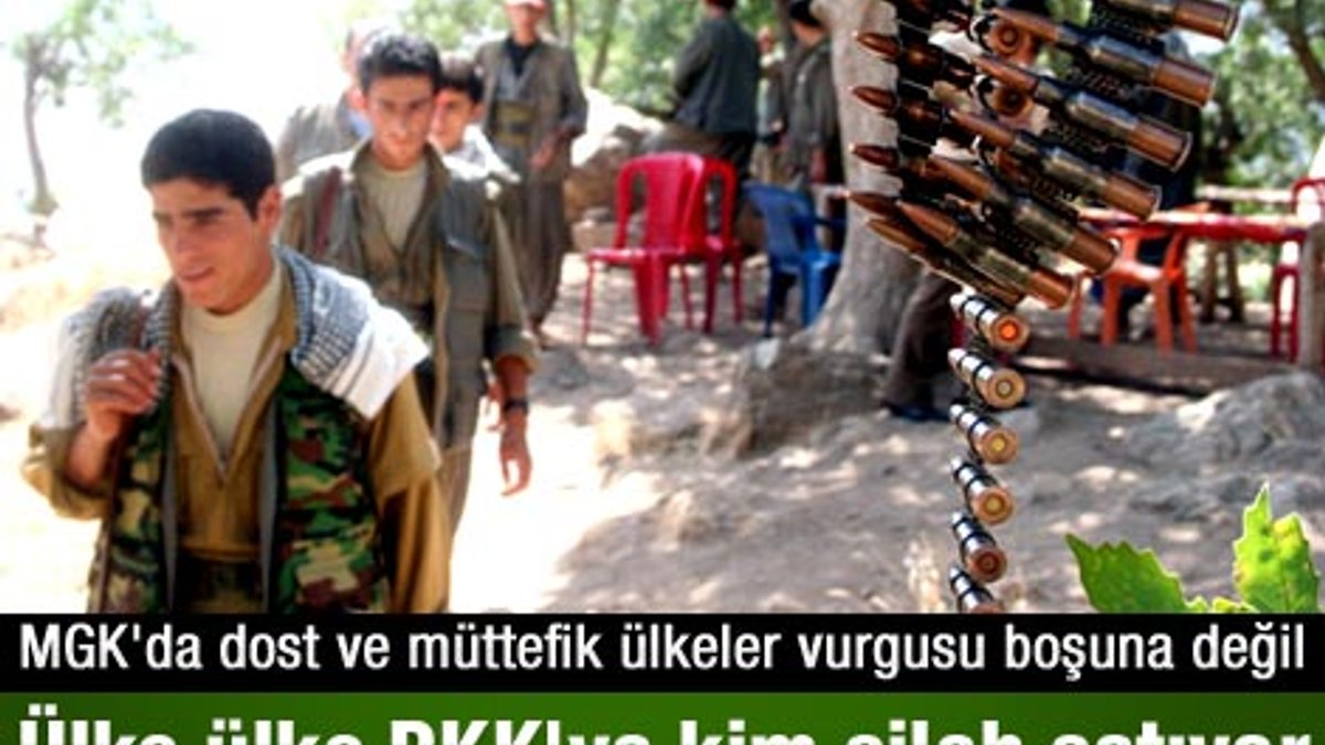 PKK'ya silah satan ülkeler
