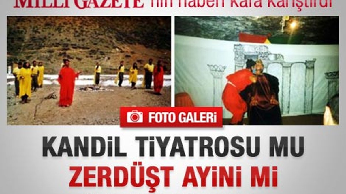 PKK'lılar Zerdüşt ayininde