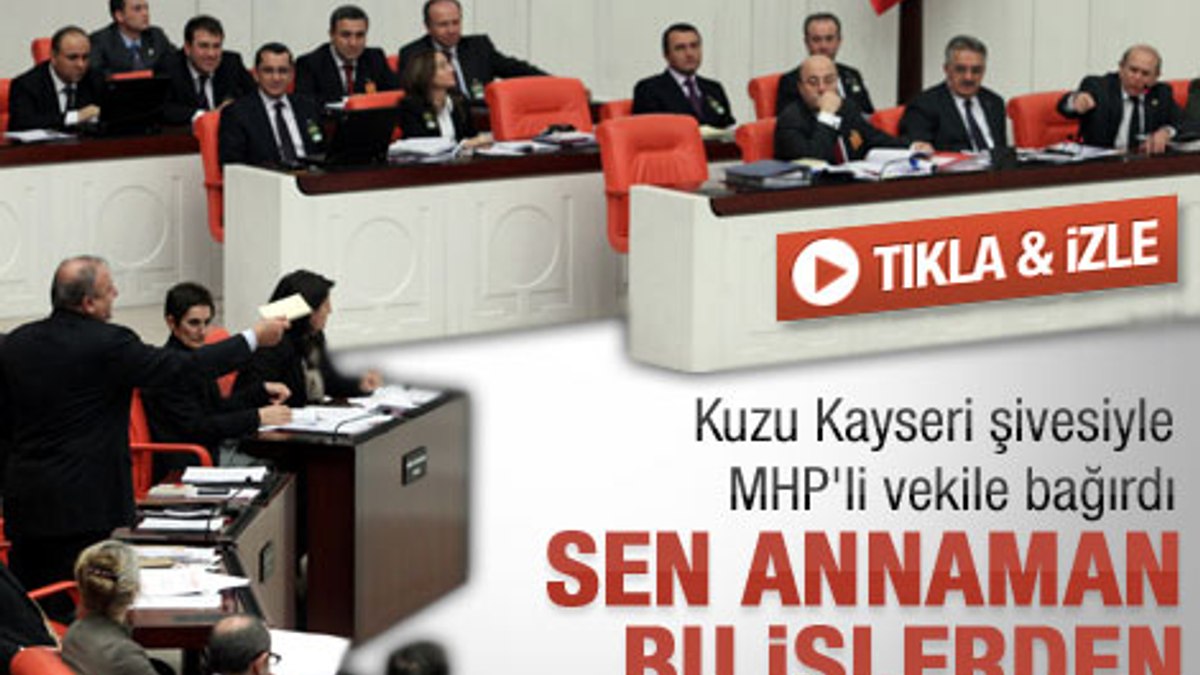 Burhan Kuzu ve MHP'li Vural'ın TBMM'deki kavgası