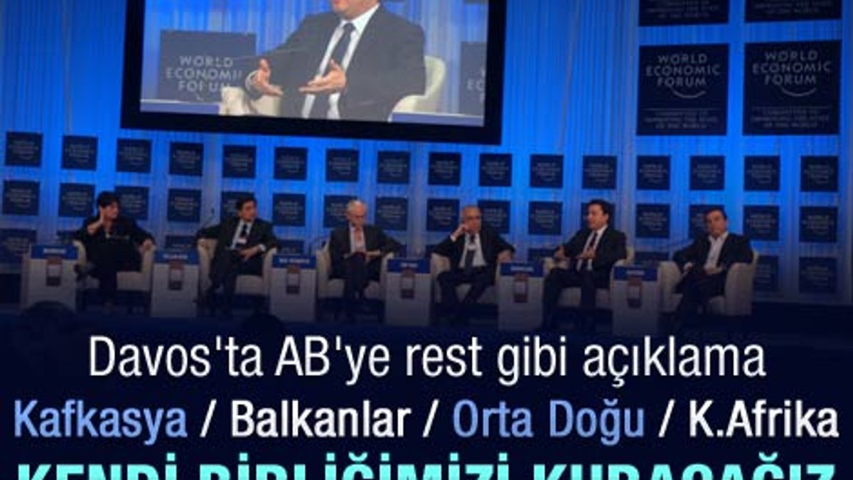 Babacan Davos'ta Türkiye'nin rotasını çizdi