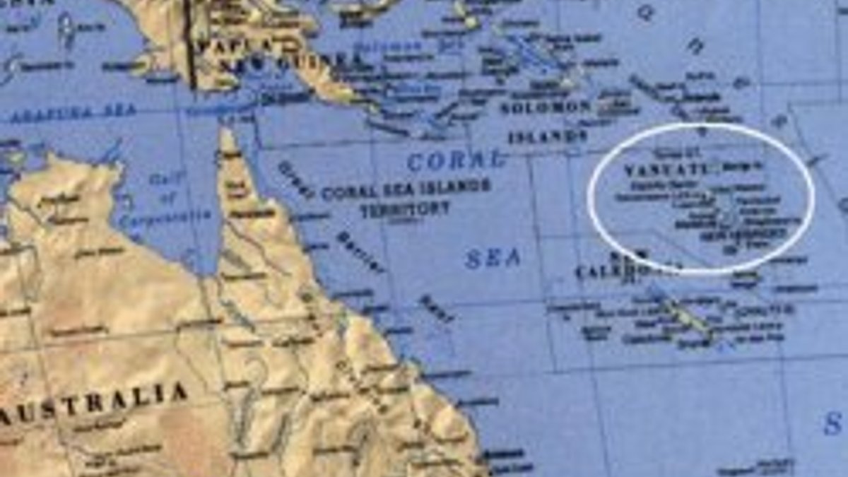 Vanuatu'da 7,1 büyüklüğünde deprem
