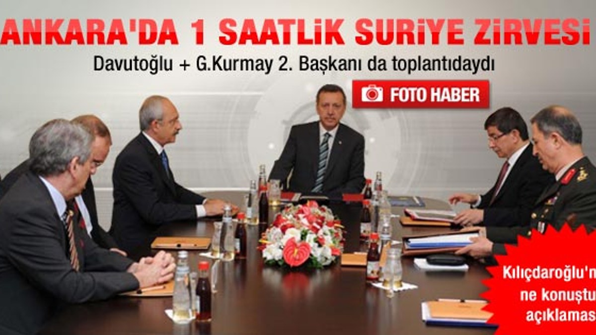 Erdoğan ve Kılıçdaroğlu'nun Suriye zirvesi sona erdi