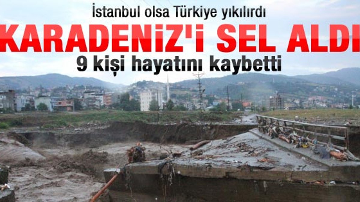 Samsun'da sel: 9 kişi can verdi