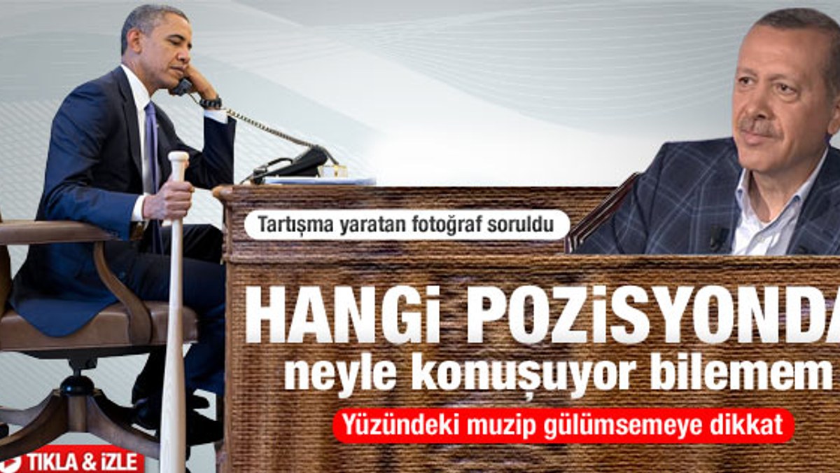 Erdoğan'dan Obama'nın sopalı fotoğrafına açıklama
