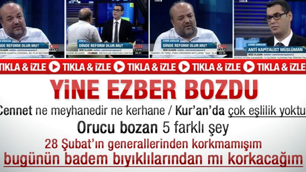 İhsan Eliaçık yine ezber bozdu - Video
