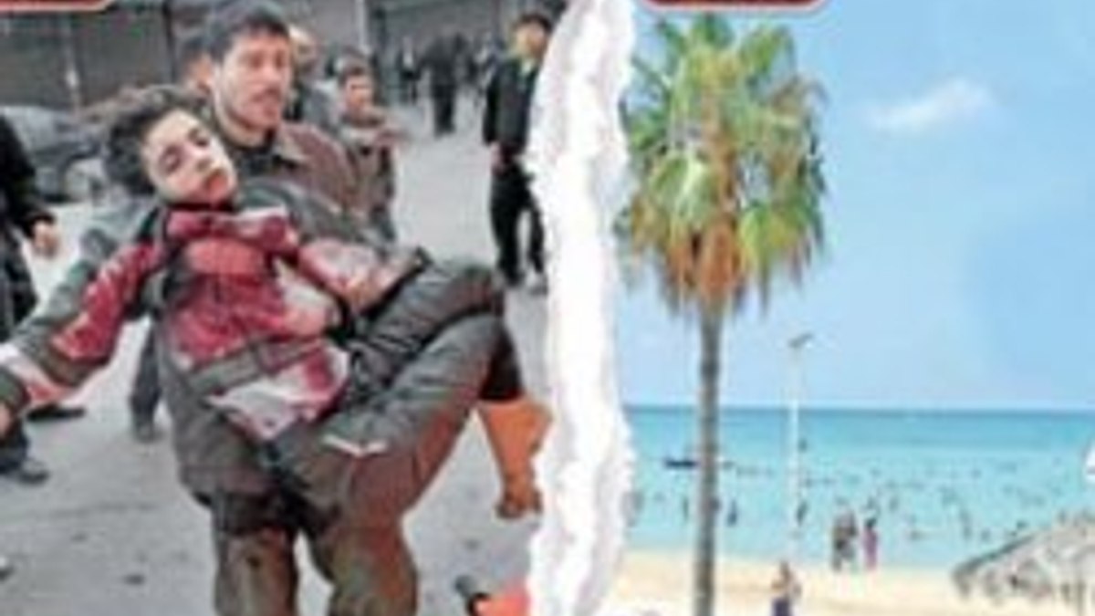 Suriye'de şehirlere bomba yağıyor sahiller tatilde
