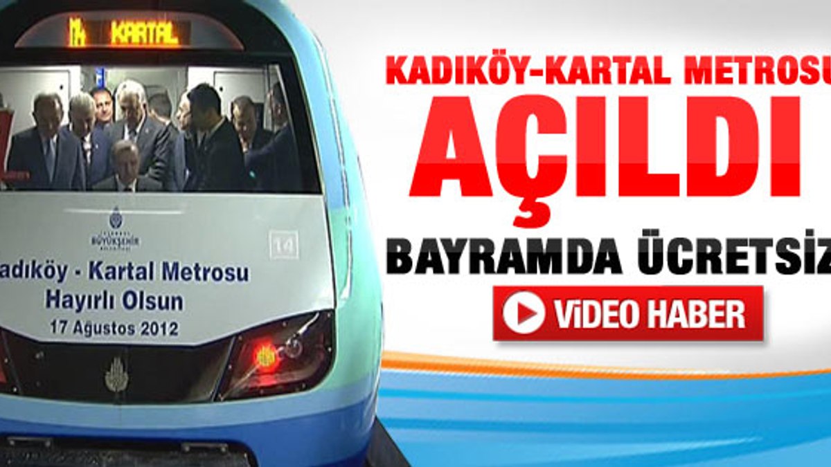 Erdoğan Kadıköy - Kartal metrosu açılış töreninde