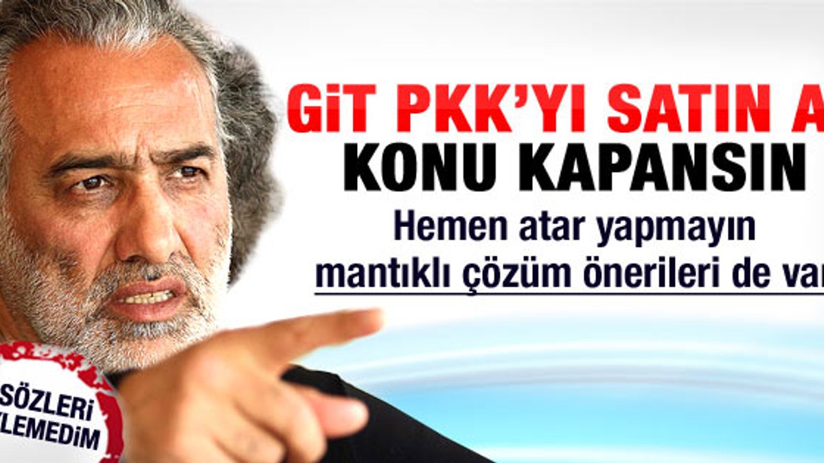 Sinan Çetin'den tartışılacak öneri: PKK'yı satın al