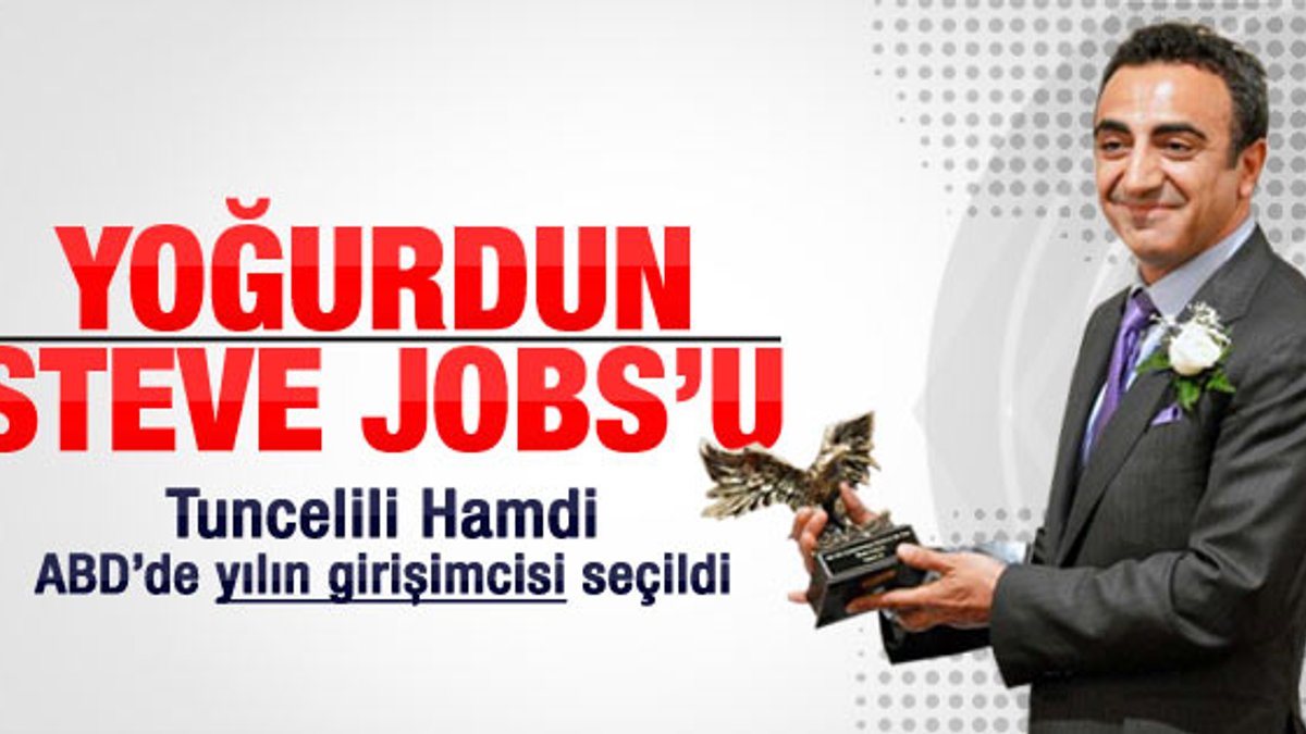 ABD'nin en prestijli ödülü Tuncelili Hamdi Ulukaya'ya