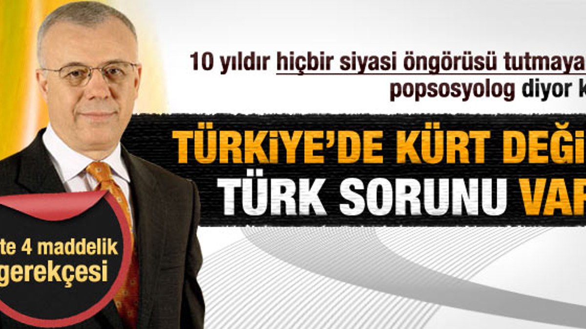 Özkök: Türkiye'de Kürt sorunu yok Türk sorunu var
