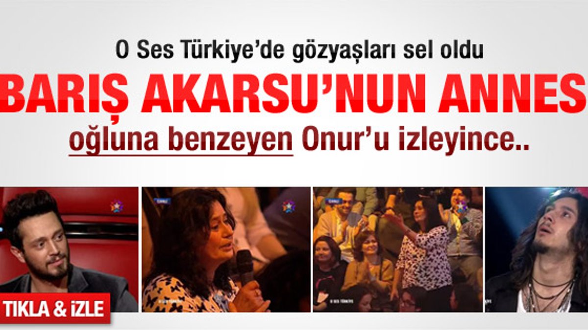 Barış Akarsu'nun annesi O Ses Türkiye'de ağladı