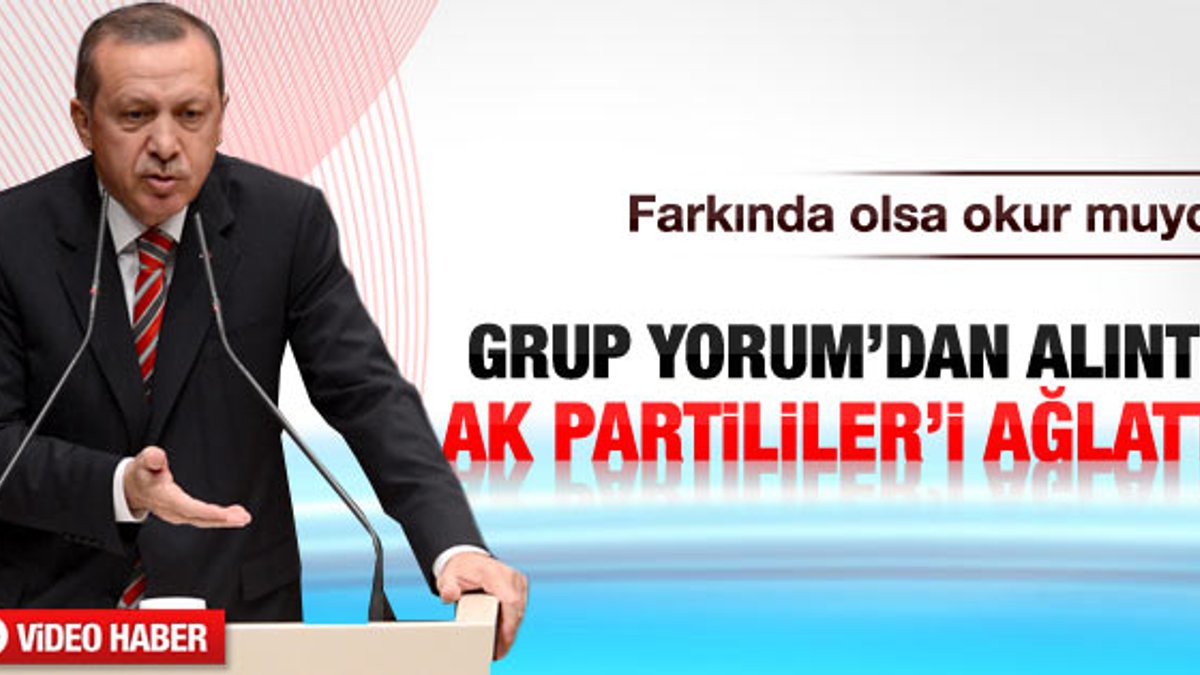 Erdoğan farkında olmadan Grup Yorum şiiri okudu