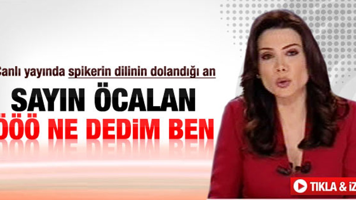 NTV spikeri Öcalan konusunda kararsız kaldı