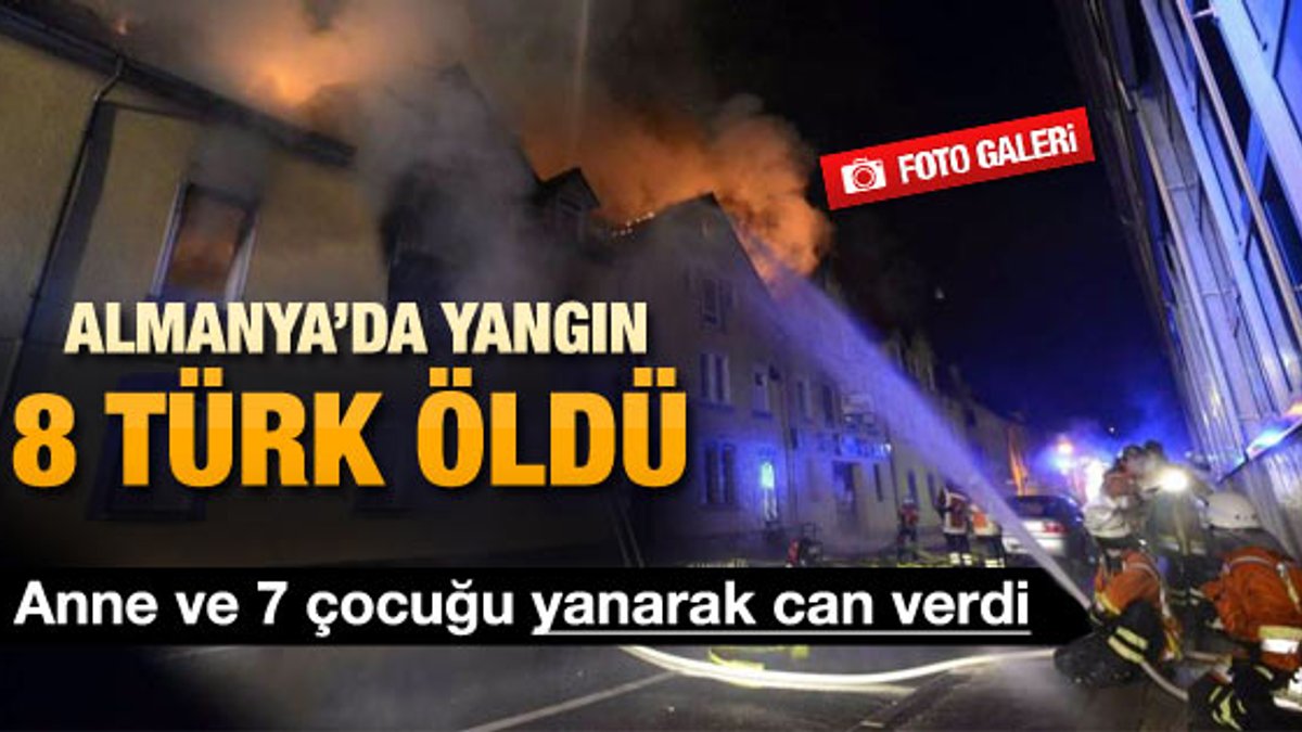 Almanya'da Türk ailelerin apartmanında yangın