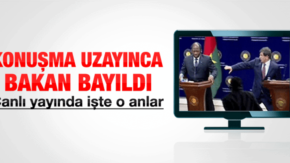 Burkina Faso bakanı Türkiye'de canlı yayında bayıldı