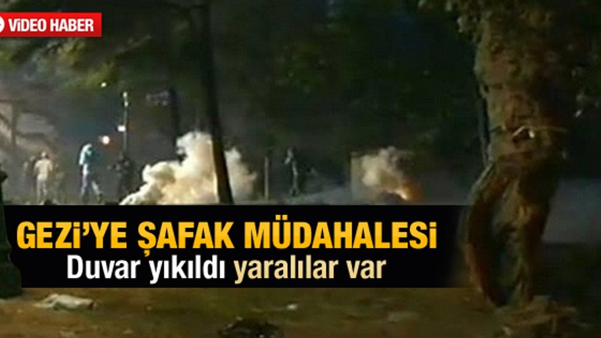 Taksim Gezi Parkı eylemcileri yine dağıtıldı - izle