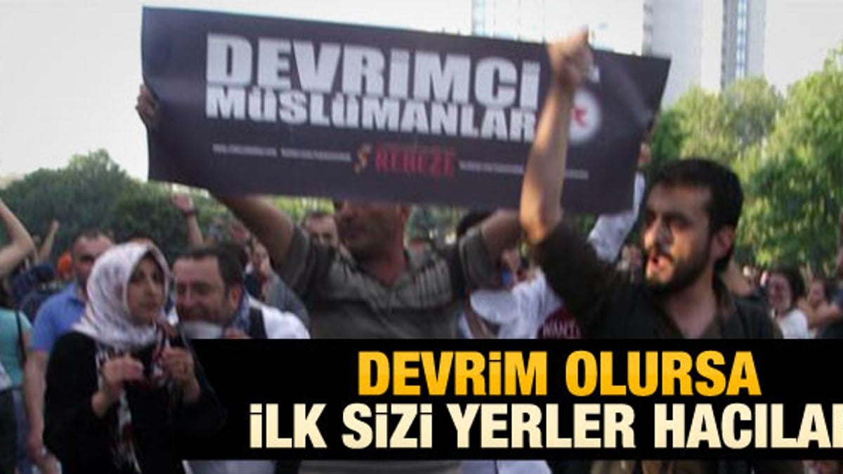 Devrimci Müslümanlar Gezi Parkı eyleminde
