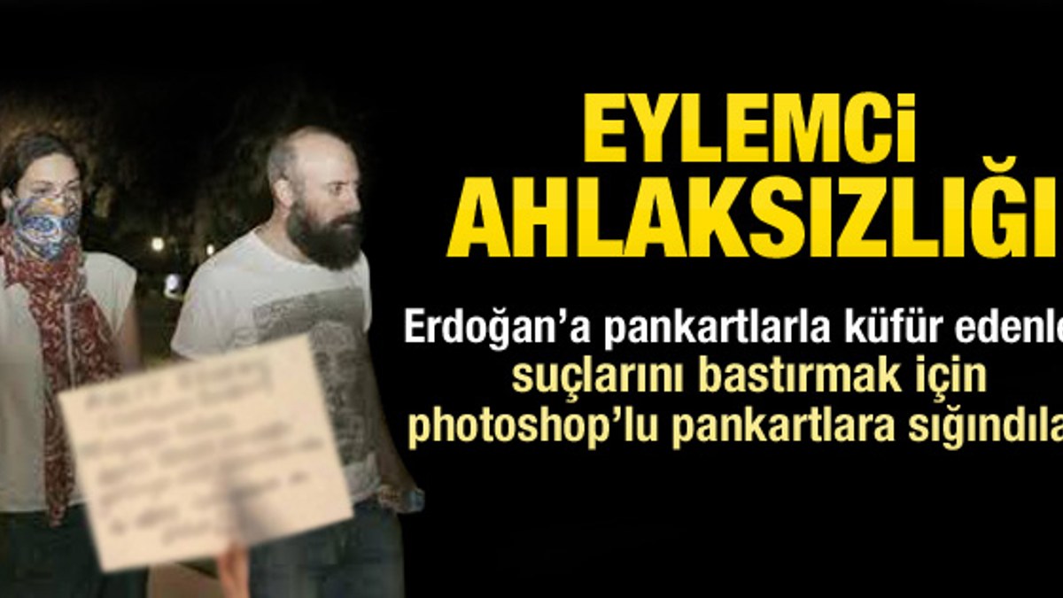 Halit Ergenç'i aşağılayan pankart photoshop çıktı