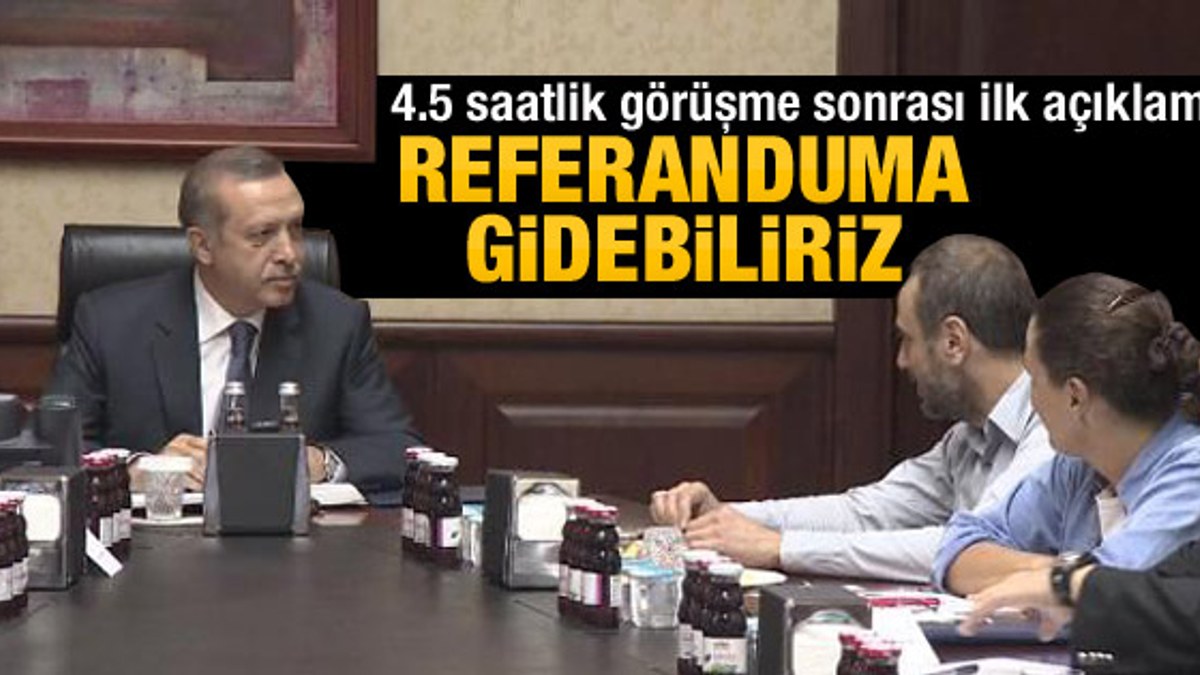 Erdoğan ve Gezi Parkı heyeti görüşmesi sona erdi