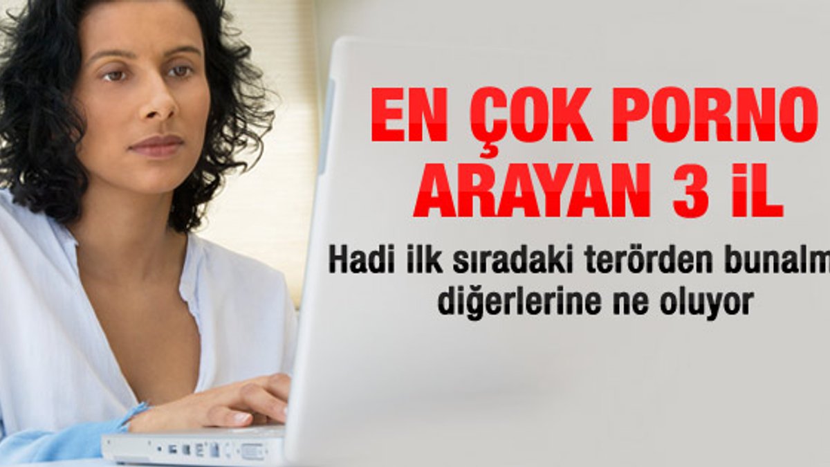 Türkiye'nin en çok porno arayan 3 ili