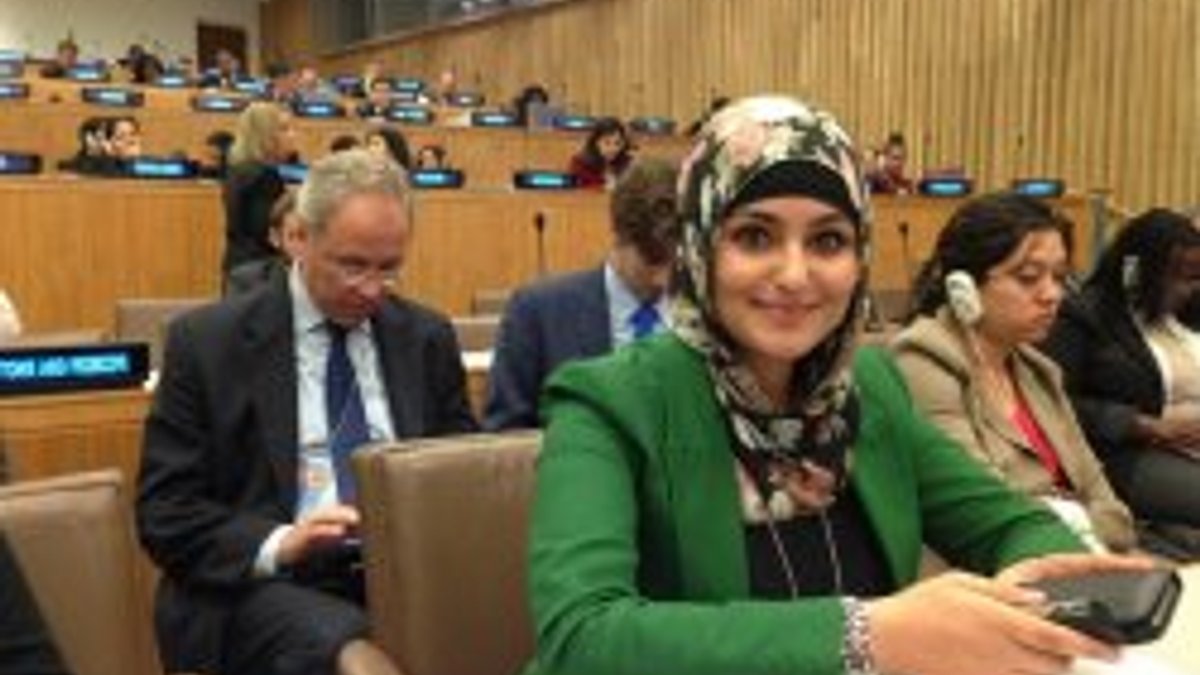 BM'de sunum yapan Türk kızı büyük alkış aldı