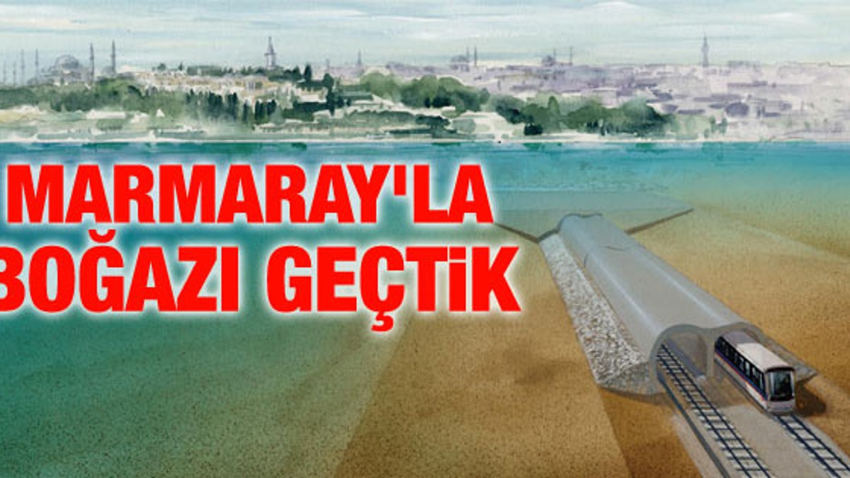 Marmaray'da son test sürüşü