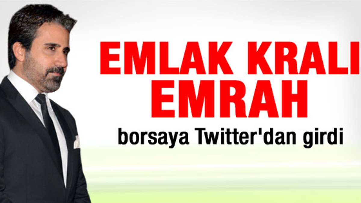 Şarkıcı Emrah Erdoğan Twitter'a ortak oldu