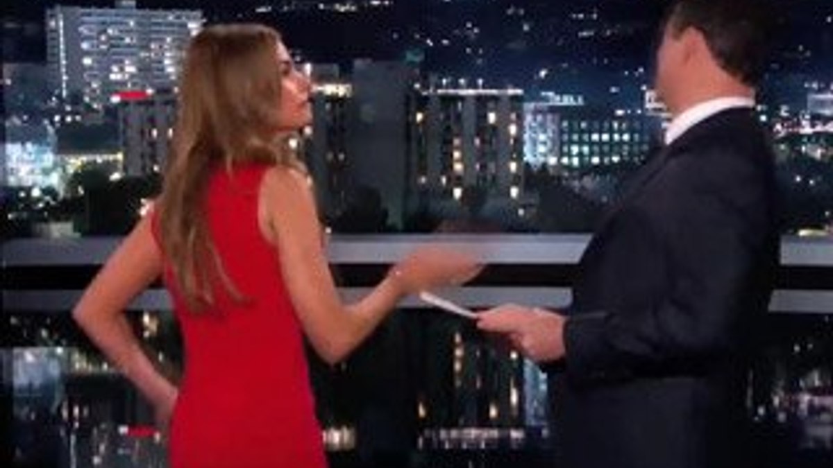 Sofia Vergara canlı yayında Jimmy Kimmel'i tokatladı