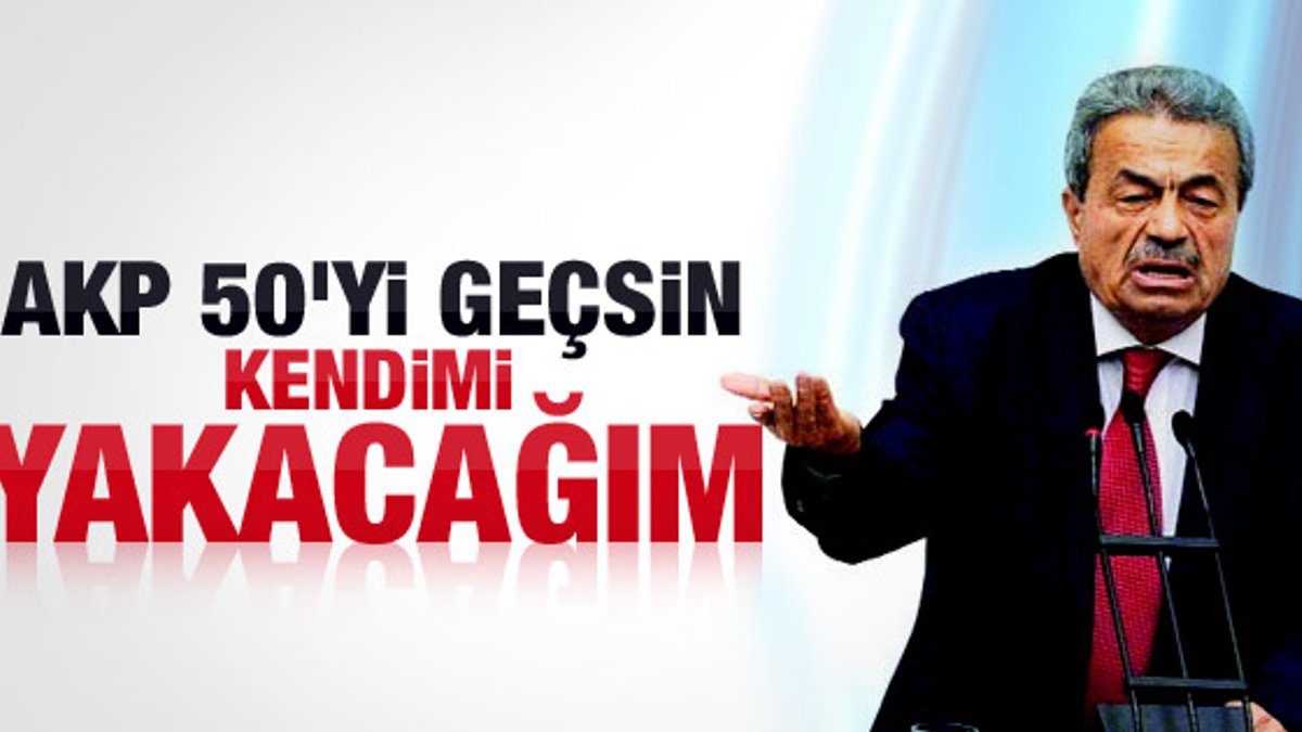 Kamer Genç: AKP yüzde elliyi geçsin kendimi yakacağım